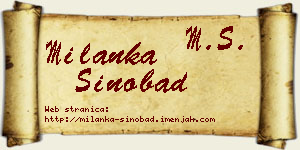 Milanka Sinobad vizit kartica